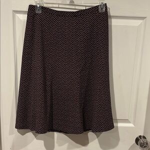 Like New Elegant Black, pink and  White Polka Dot Skirt